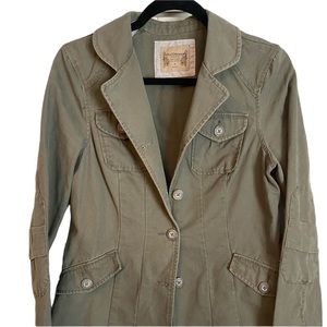 Ruff Hewn Cotton Jacket Utility Safari Army Green